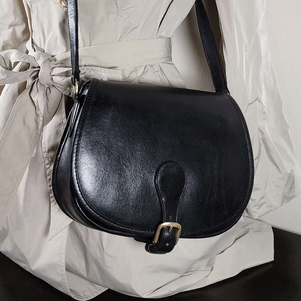 SOLD Vintage Coach Saddle Bag #9851 - Picture 1 of 14